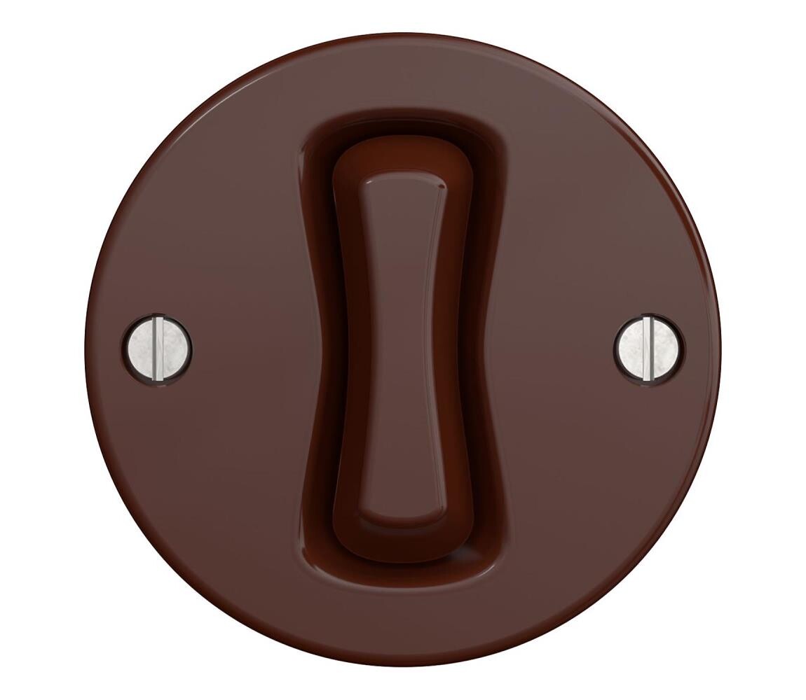 lap lap - Retro schodišťový vypínač č. 6 hnědá