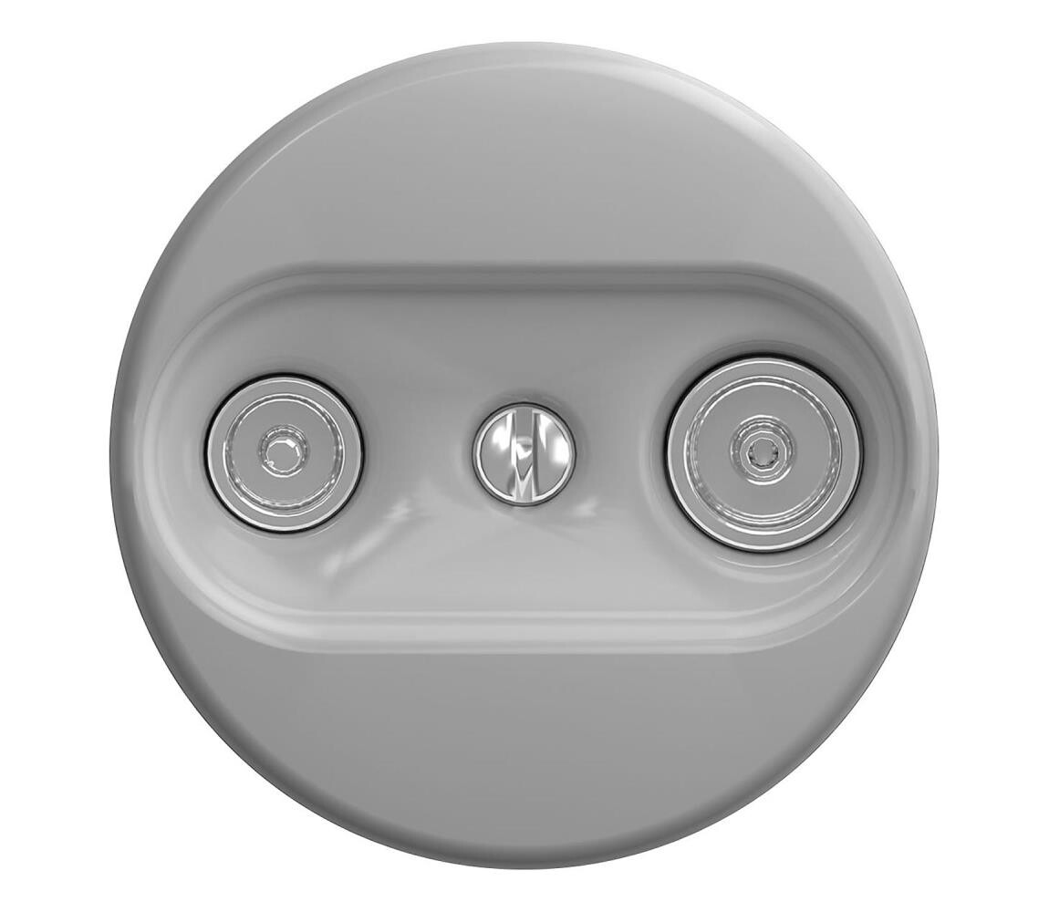 lap lap - Retro účastnická zásuvka TV+R (průběžná) šedá