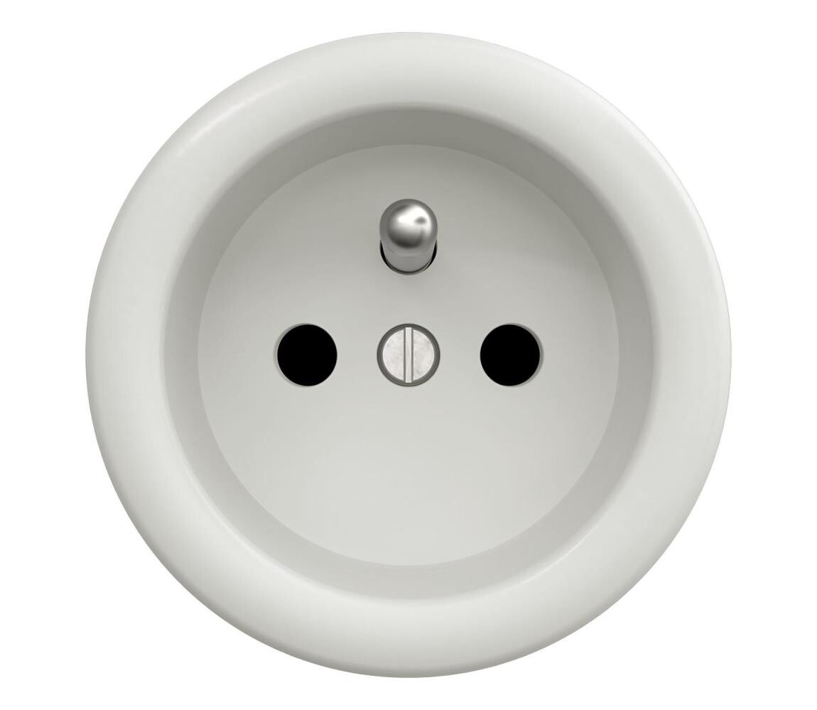 lap lap - Retro zásuvka 230V bílá