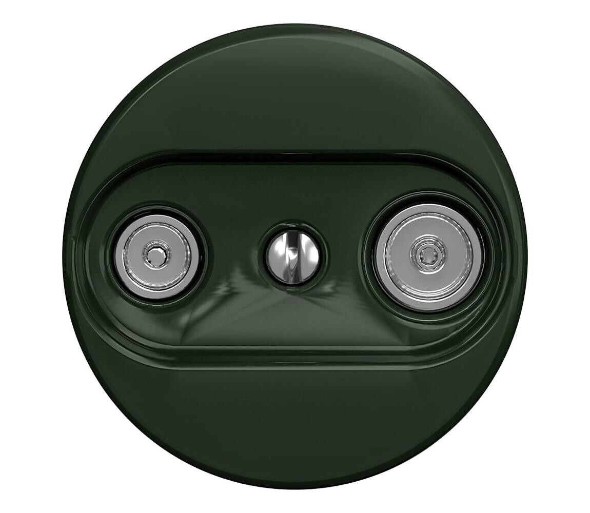 lap lap - Retro účastnická zásuvka TV+R (průběžná) zelená