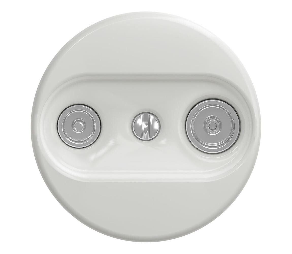 lap lap - Retro účastnická zásuvka TV+R (koncová) bílá