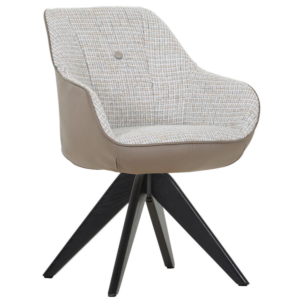 Novel ŽIDLE S PODRUČKAMI, žinylka, vzhled kůže, černá, šedohnědá, béžová