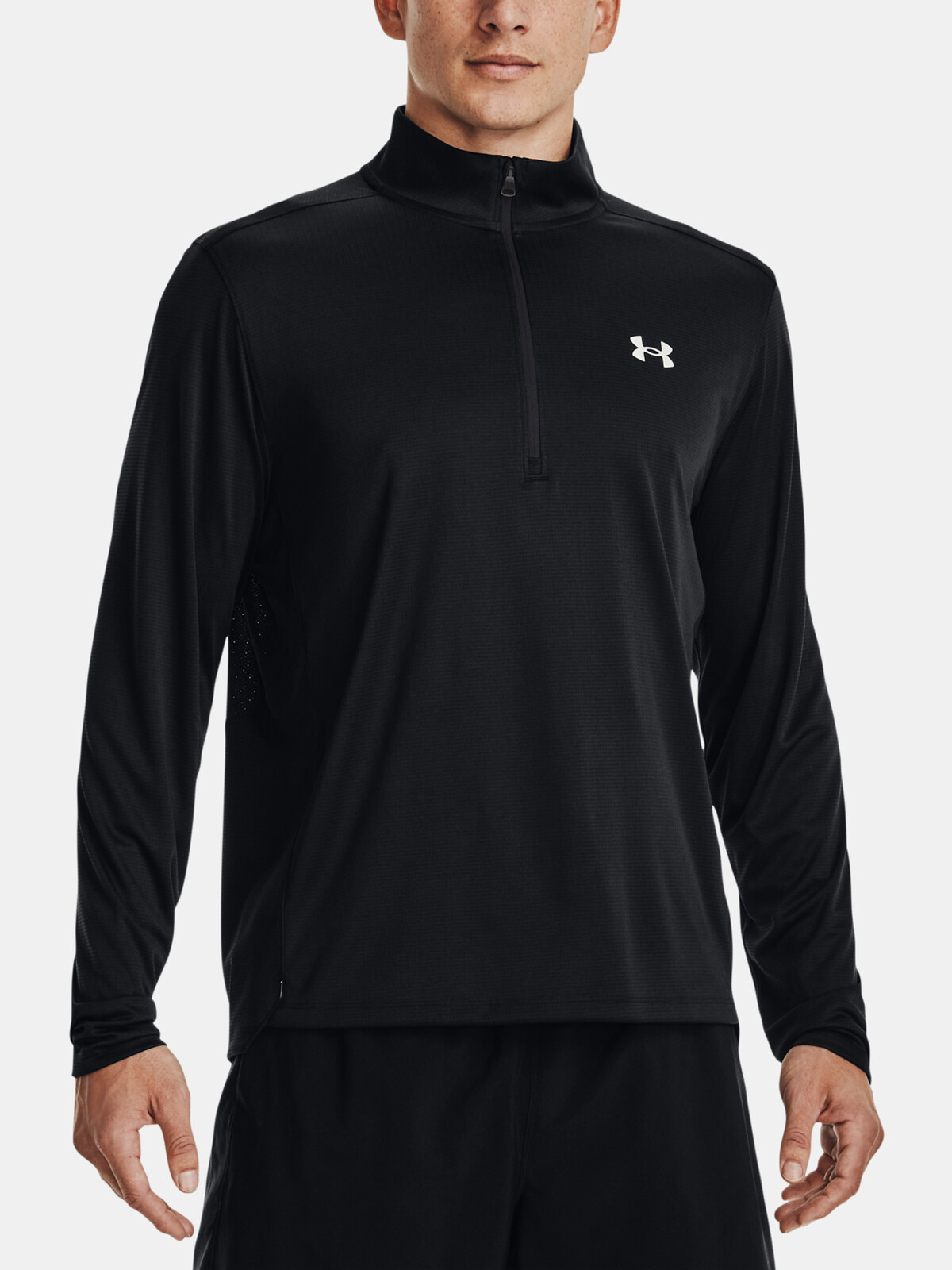 Under Armour Tričko UA Speed Stride 2.0 1/2 Zip-BLK - Pánské