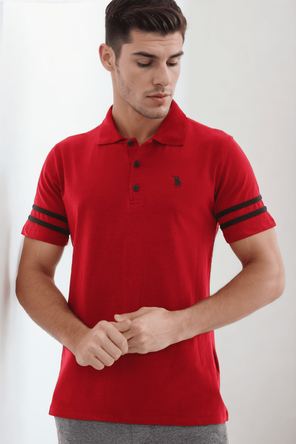 T9585 DEWBERRY MEN'S T-SHIRT-BURGUNDY