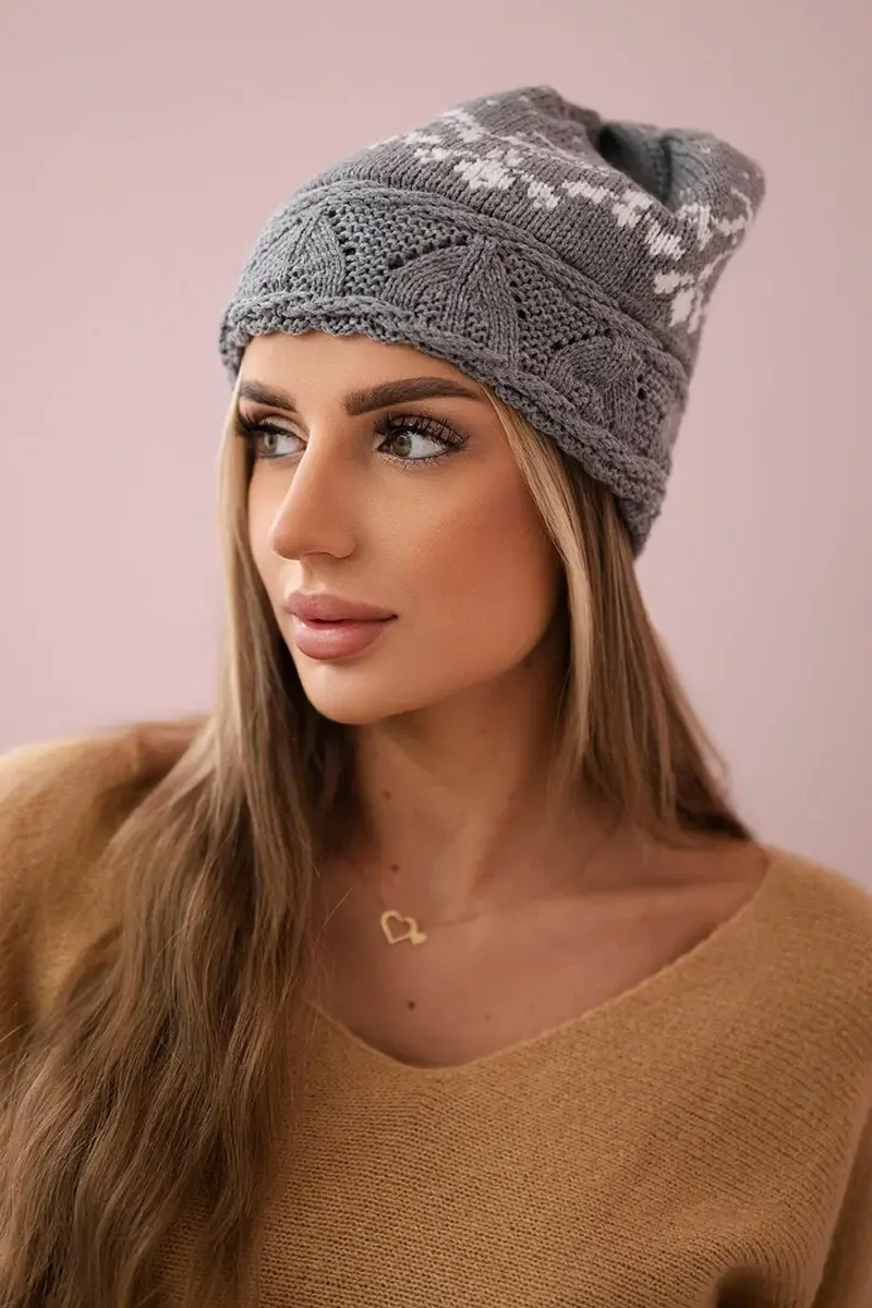 Kesi Dámská čepice Kira K374 světle šedá