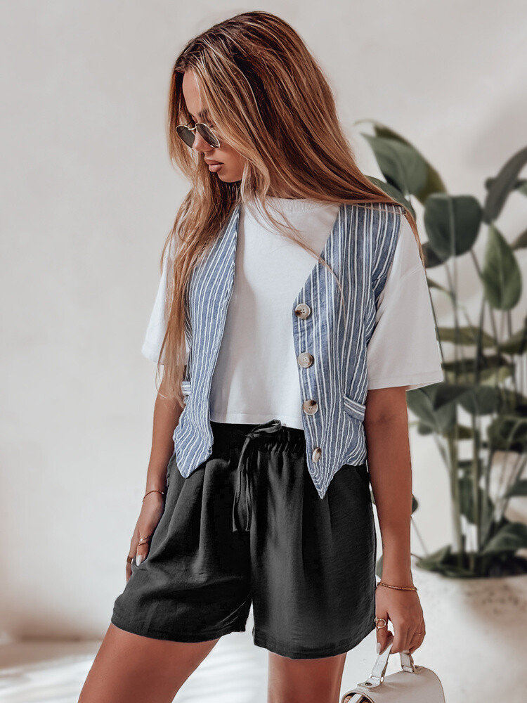 Spodenki damskie RELAX TIME czarne Dstreet