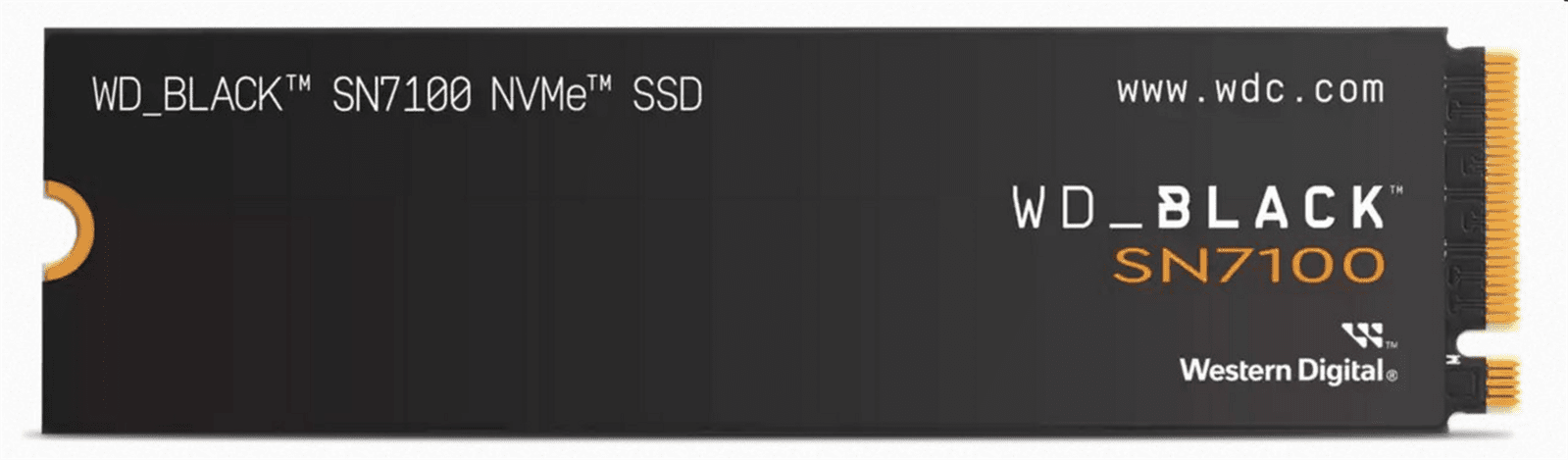 WD BLACK SN7100 SSD 2TB M.2 NVMe Gen4 7250/6900 MBps