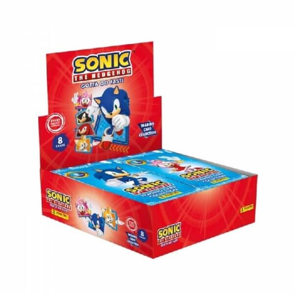 Sběratelské karty ježek Sonic Gotta Go Fast! - box - 18 balíčků