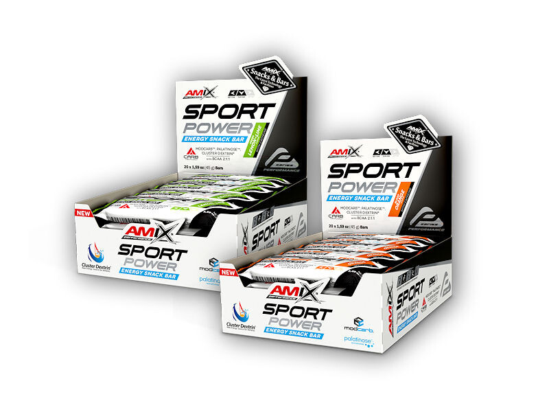 Amix Performance Series 20x Sport Power Energy Snack With Caffein 45g Varianta: lemon lime