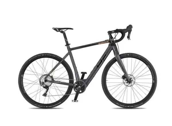 4EVER Engrave PRO gravel elektrokolo titan/metal gold vel. 55