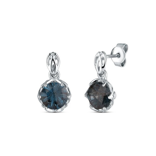 Náušnice s topazem 334-956-LT4112 3.90g