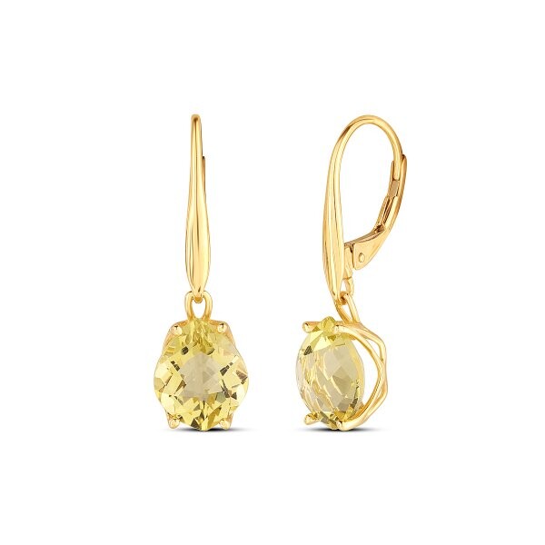 Náušnice s citrínem 234-956-LQ4094 2.70g