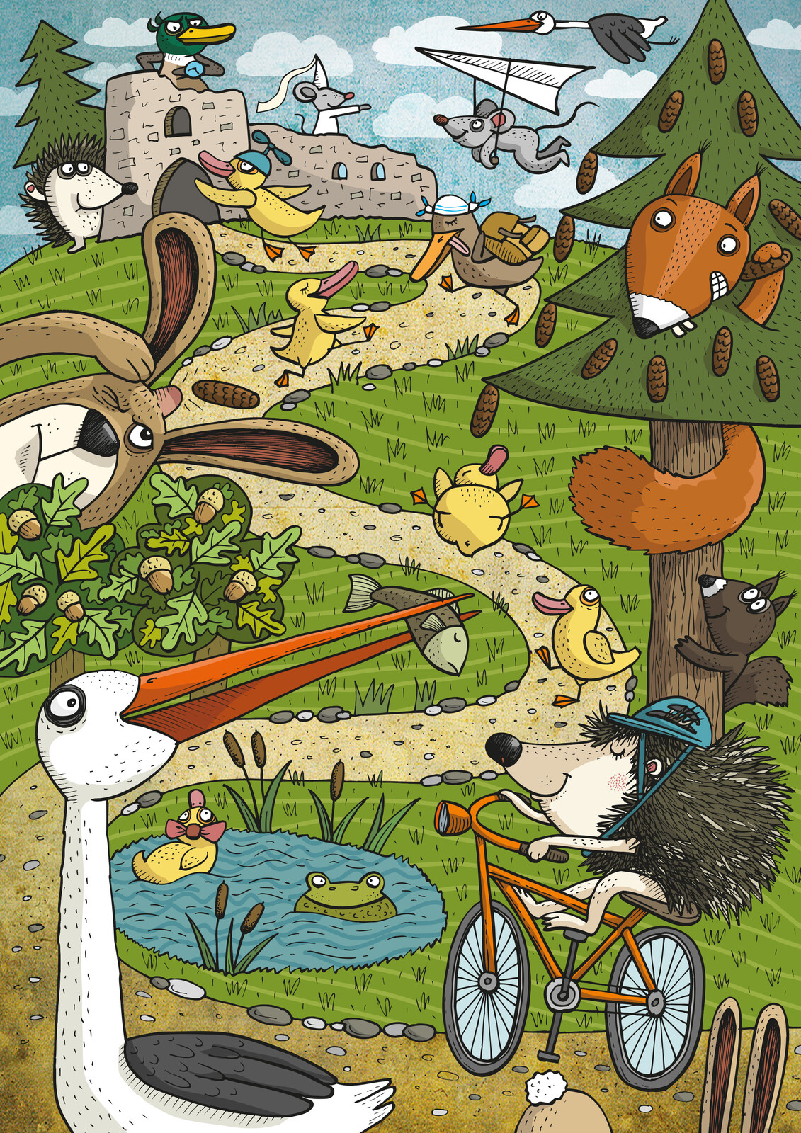 Skládací pohledy - Výlet