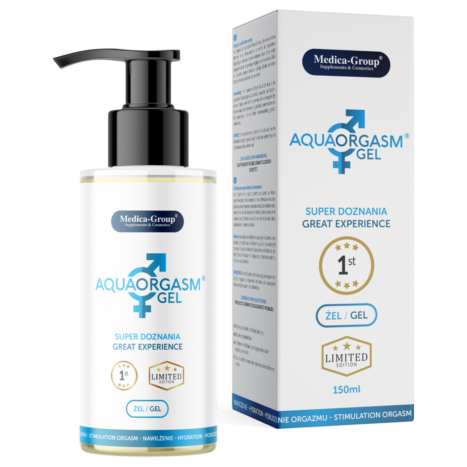Aqua Orgasm Gel - hydratační stimulační gel (150ml)