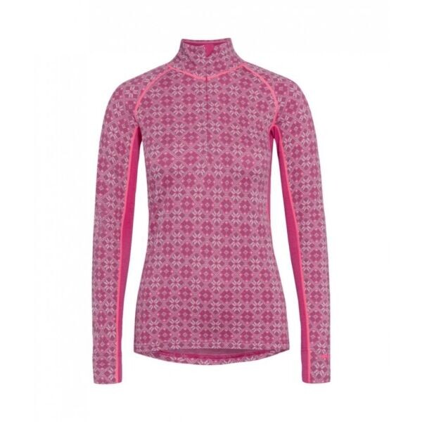 KARI TRAA ROSE LIGHT Dámské merino triko, růžová, velikost
