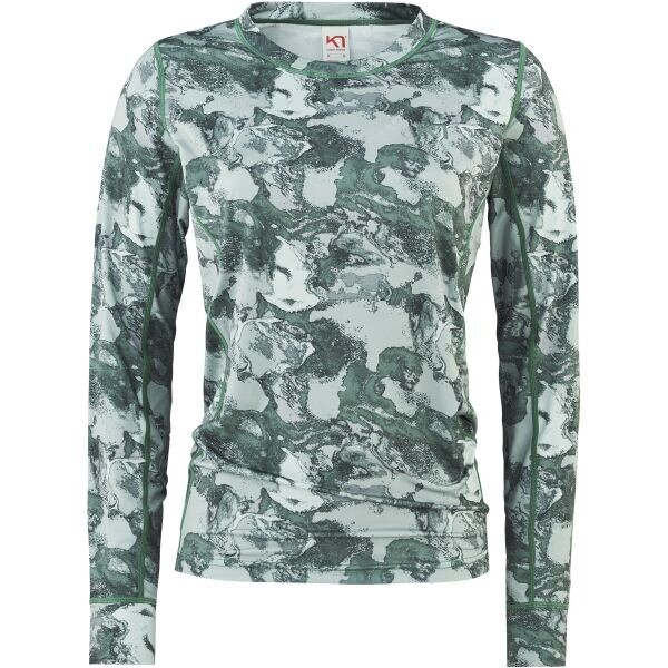 KARI TRAA FANTASTISK Dámské termo triko, tmavě zelená, velikost