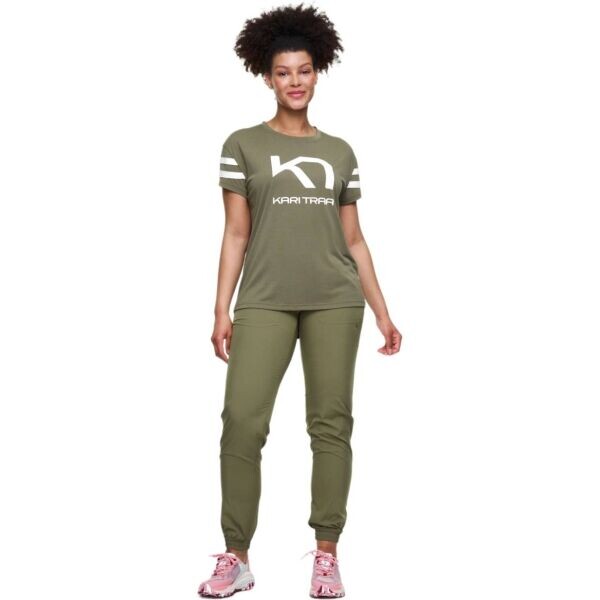 KARI TRAA VILDE Dámské tričko, khaki, velikost