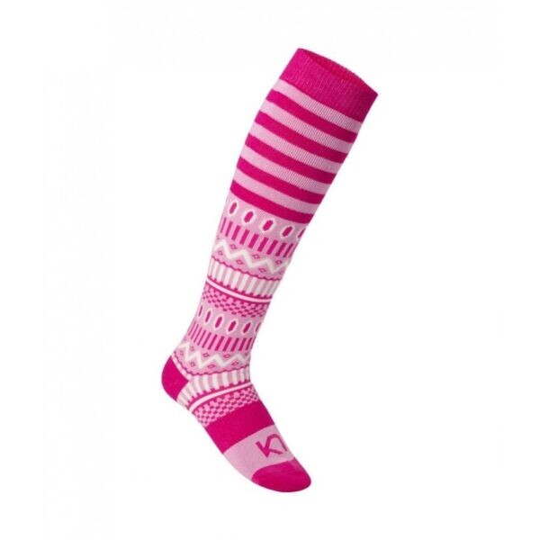 KARI TRAA AKLE Dámské lyžařské podkolenky, růžová, velikost