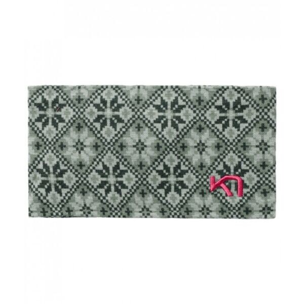 KARI TRAA ROSE Dámská merino čelenka, tmavě zelená, velikost