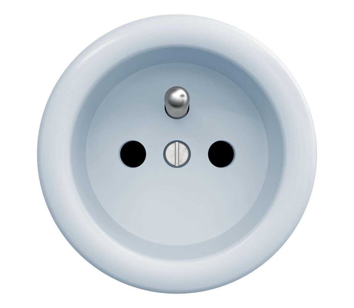 lap lap - Retro zásuvka 230V modrá