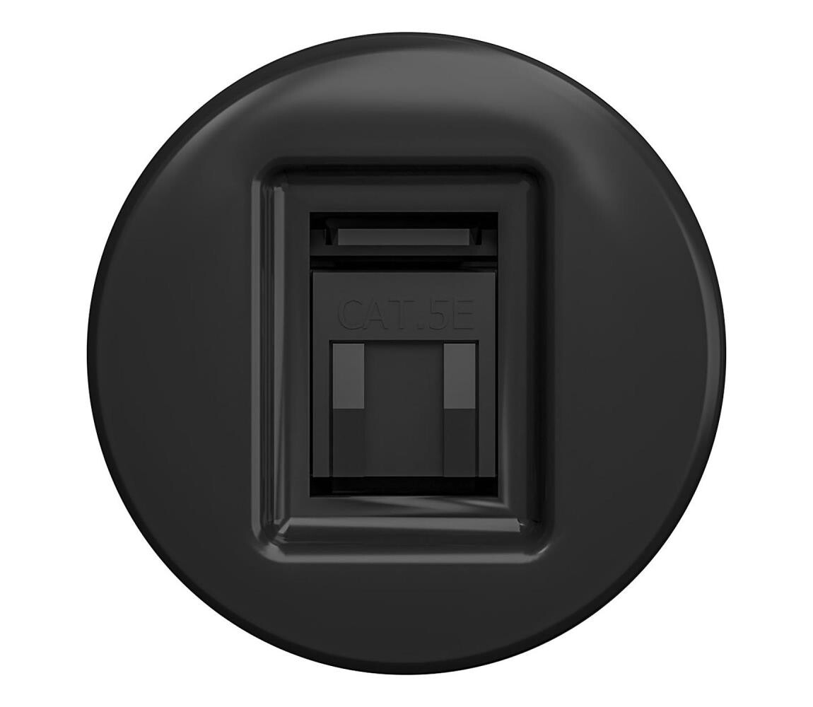 lap lap - Retro datová zásuvka černá