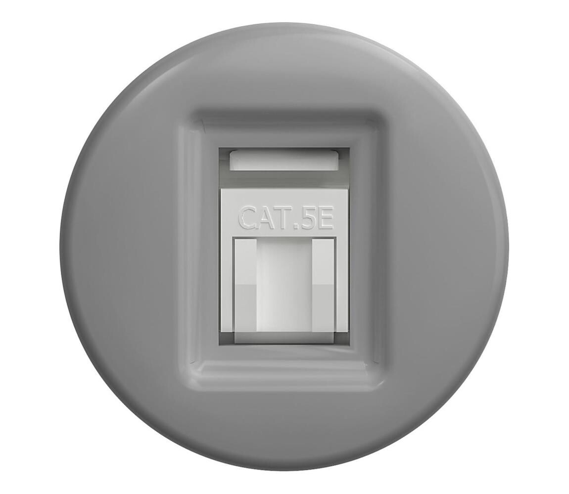 lap lap - Retro datová zásuvka šedá