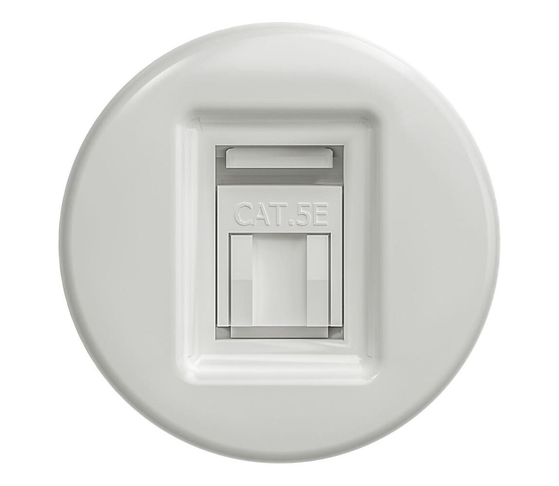 lap lap - Retro datová zásuvka bílá