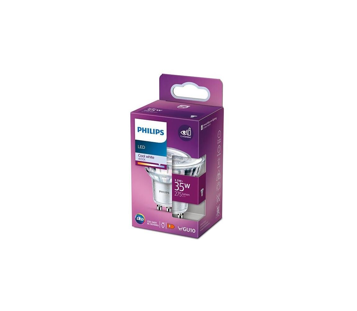 Philips LED Žárovka Philips GU10/3,5W/230V 4000K