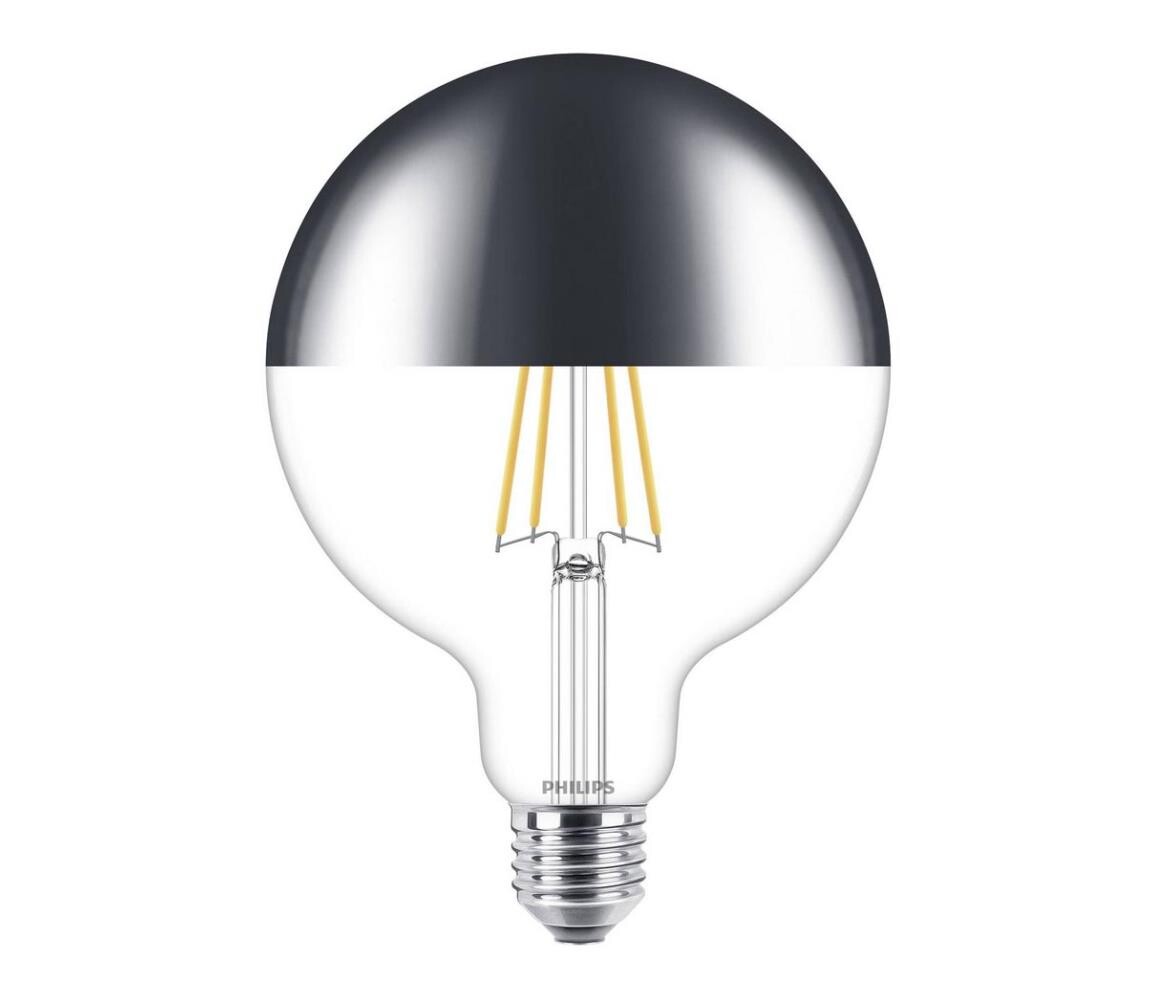 Philips LED Stmívatelná žárovka se zrcadlovým vrchlíkem Philips G125 E27/7,2W/230V 2700K