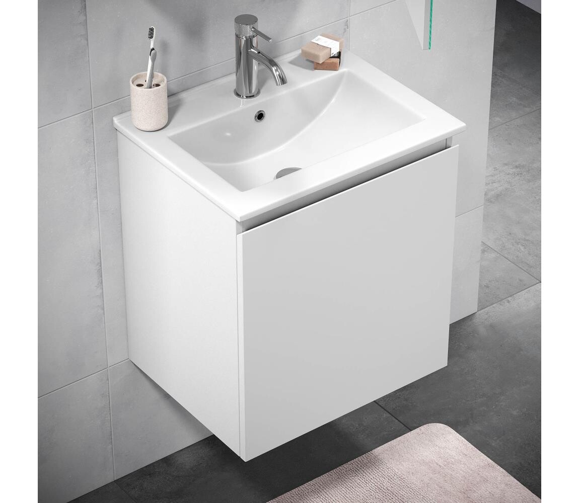 BATH DELUXE BATH DELUXE 09-050-63-01-01 - Koupelnová skříňka s umyvadlem KENWOOD 51 cm bílá