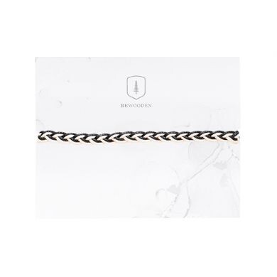 Pletený provázkový náramek černý