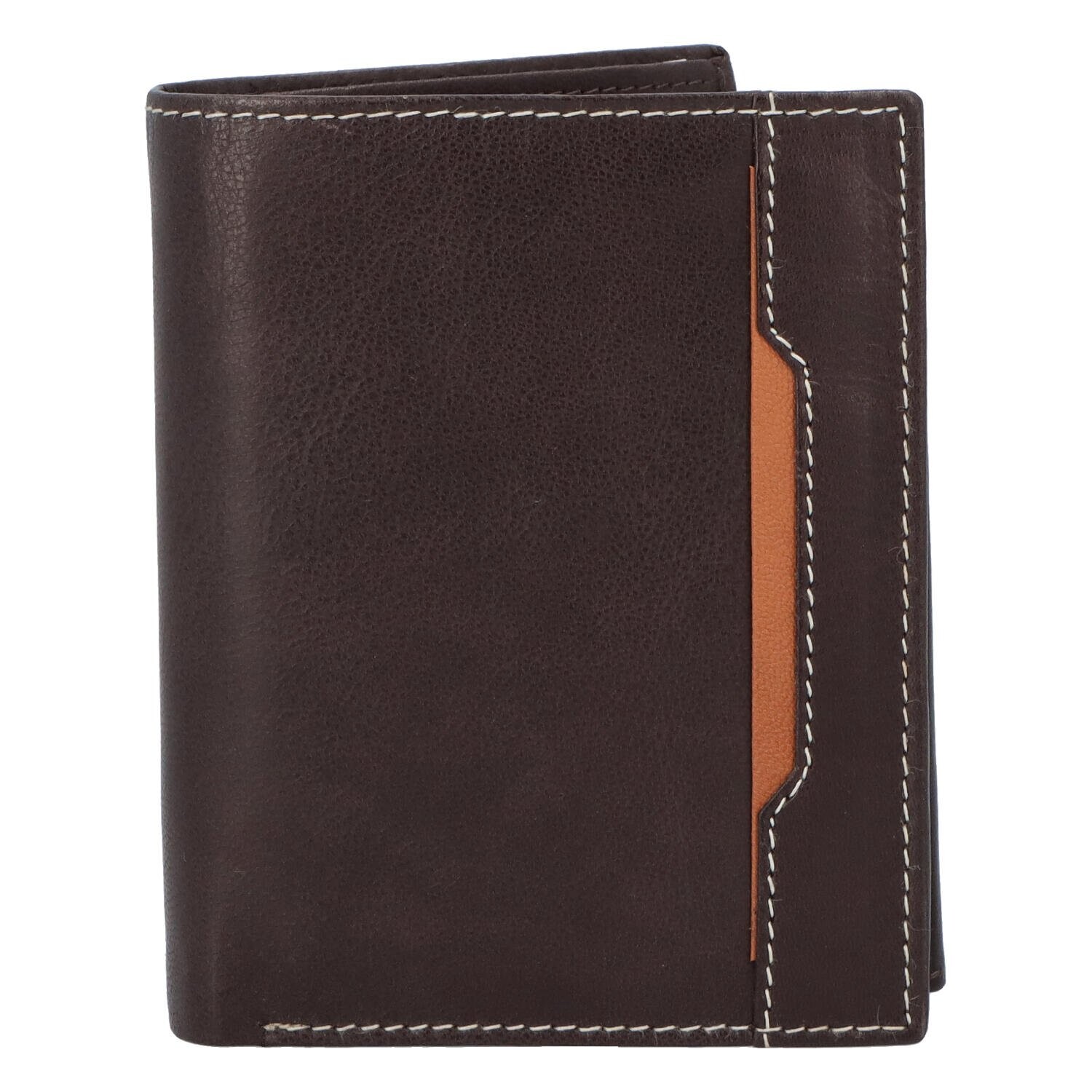 Pánská kožená peněženka hnědá - Diviley Ronen hnědá