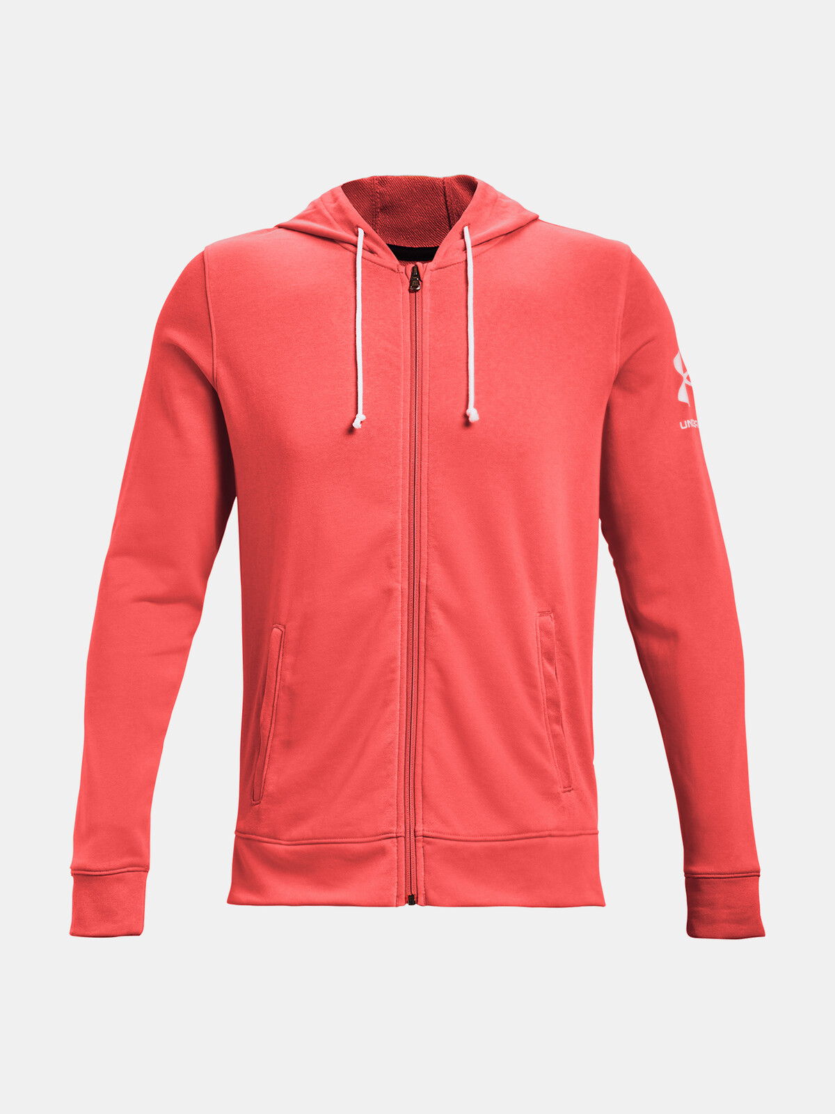 Under Armour Mikina UA RIVAL TERRY FZ HD-RED - Pánské