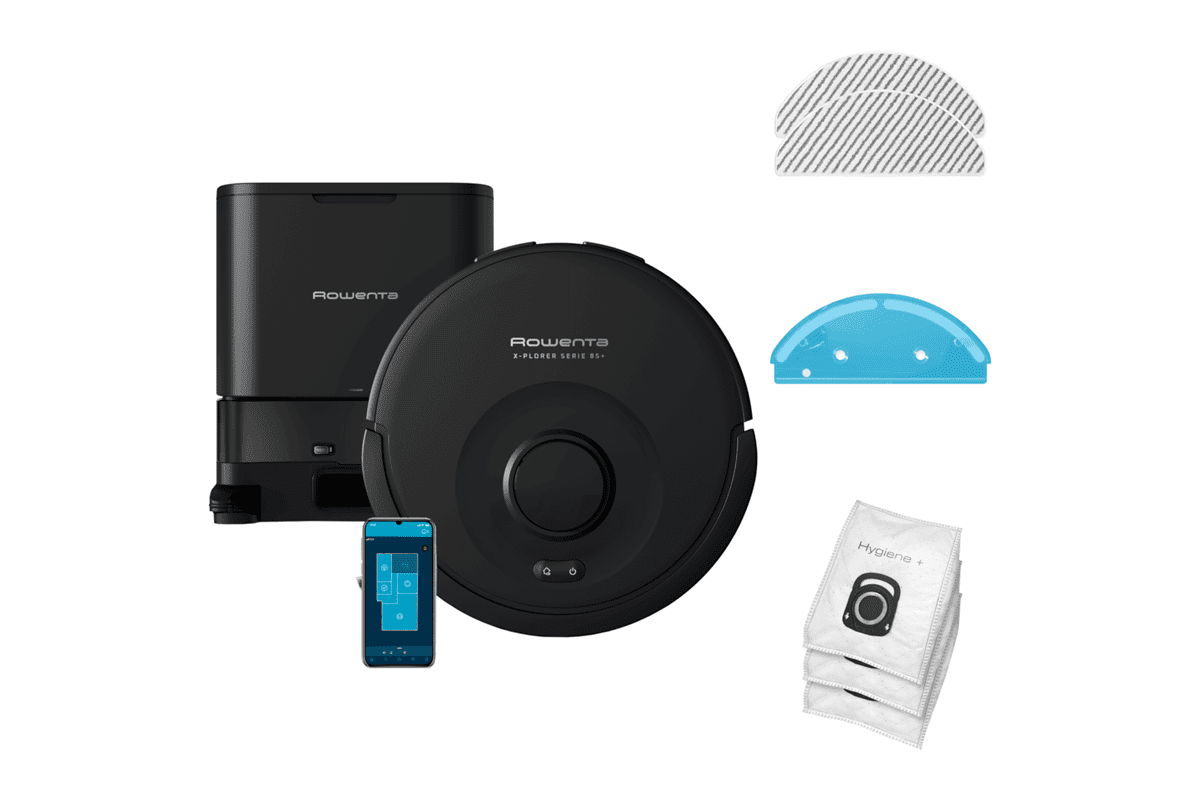 Robotický vysavač Rowenta X-Plorer S85+ RR87D5WH Černý