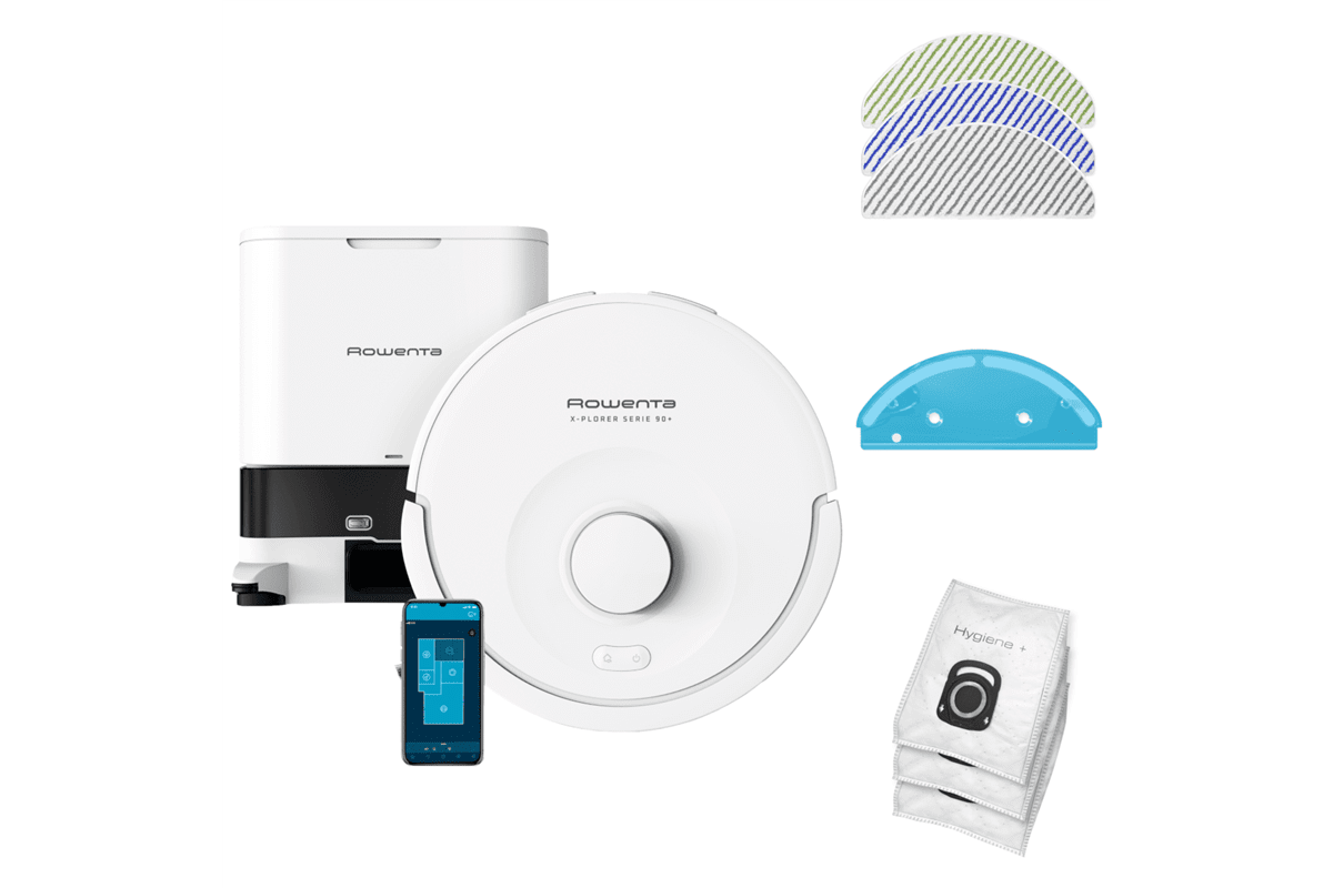 Robotický vysavač Rowenta X-Plorer S90+ Animal & Allergy RR8797WH Bílý