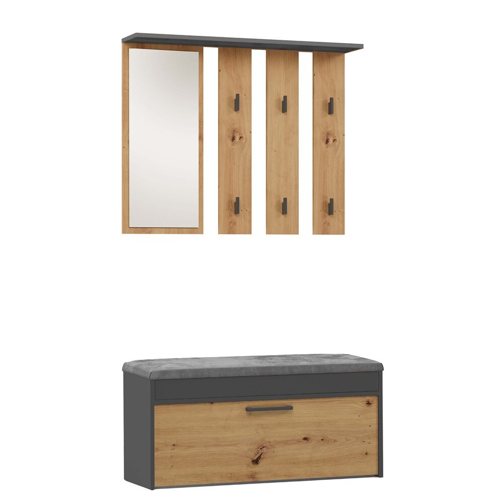 TPS Předsíňová stěna PARMA antracit / artisan