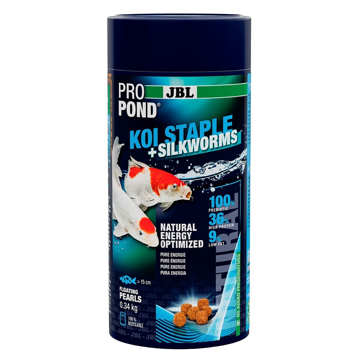 JBL ProPond Koi Staple + Silkworms Pearls 340 g