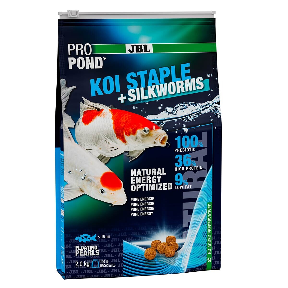 JBL ProPond Koi Staple + Silkworms Pearls 2 kg