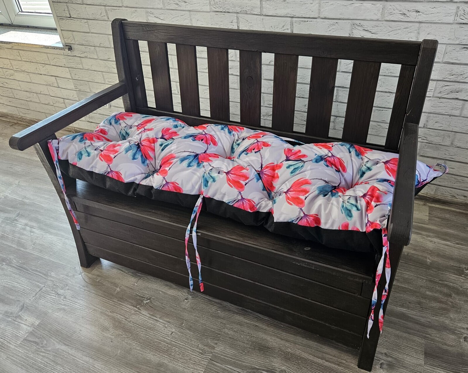 Prošívané sezení na lavici WILSON vzor 132 různé rozměry, polstr na zahradní lavici - sedák Mybesthome Rozměr: 120x40 cm