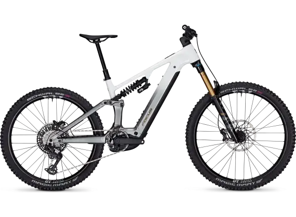 Focus SAM2 6.9 800 Wh celoodpružené elektrokolo White/Steelgrey vel. M