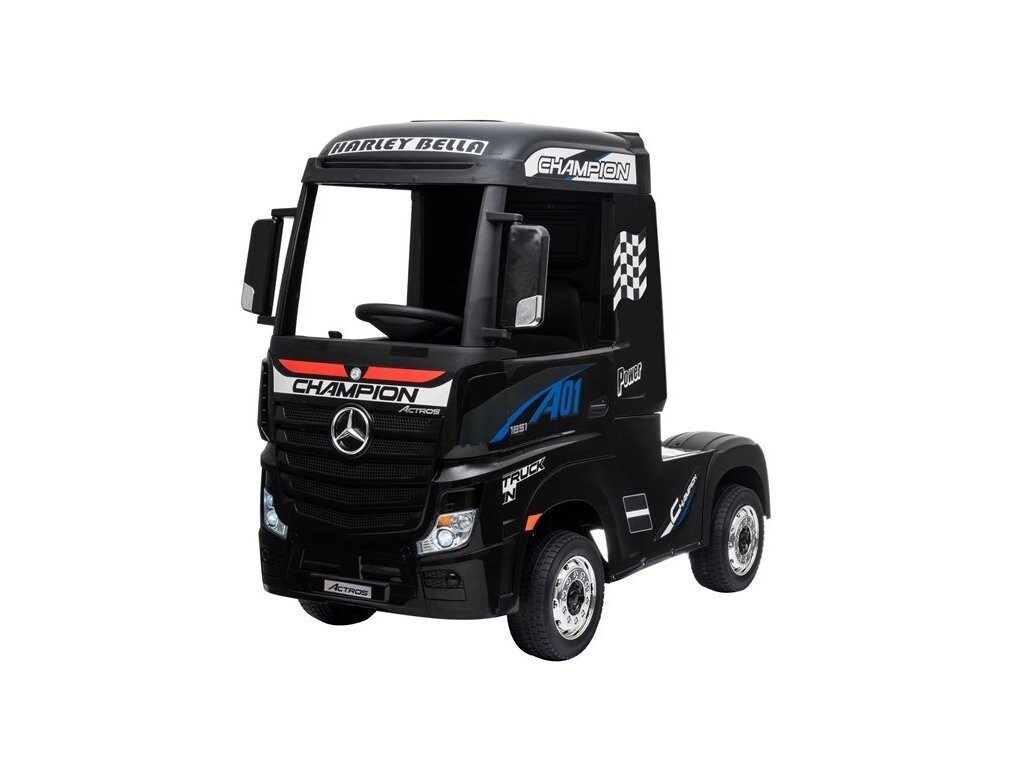 mamido Dětské elektrické auto Mercedes Actros černý