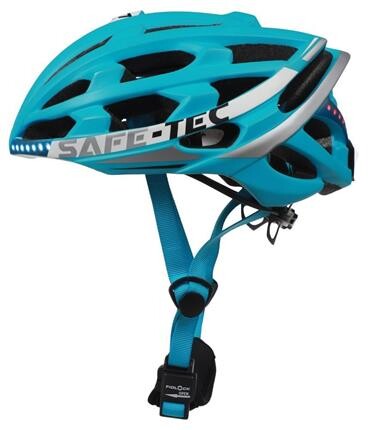 Safe-Tec TYR 2 chytrá helma na kolo XL (61cm - 63cm) tyrkysová