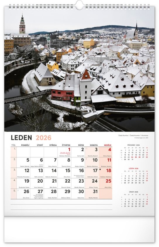 Má vlast 2026 - nástěnný kalendář