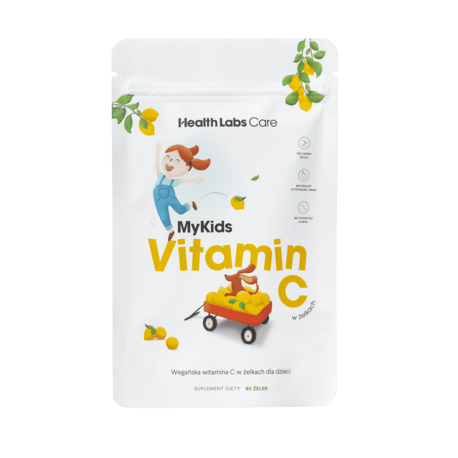 HEALTH LABS CARE My Kids Vitamin C - želé bonbony bez přidaného cukru 60 ks