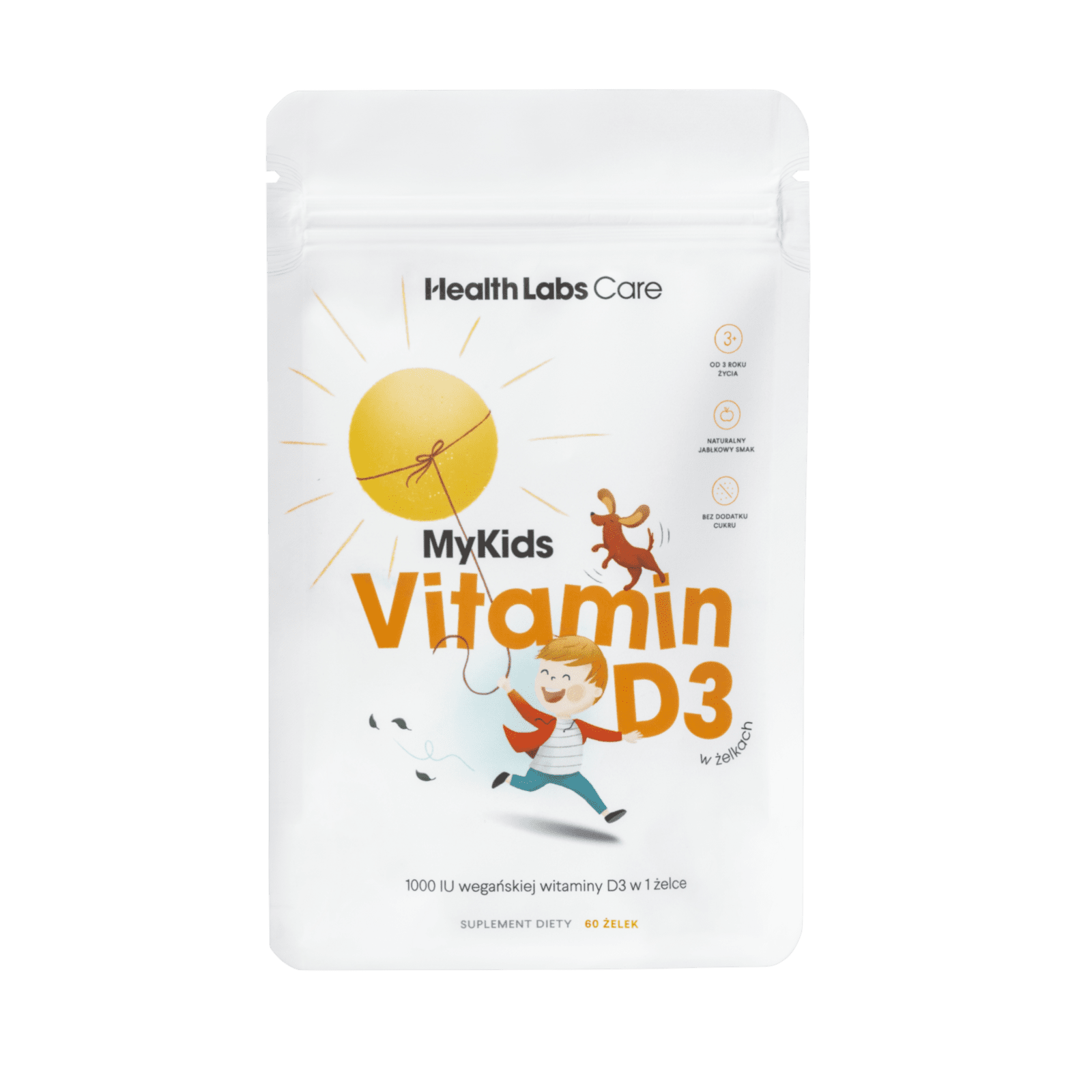 HEALTH LABS CARE My Kids Vitamin D3 - želé bonbony bez přidaného cukru 60 ks