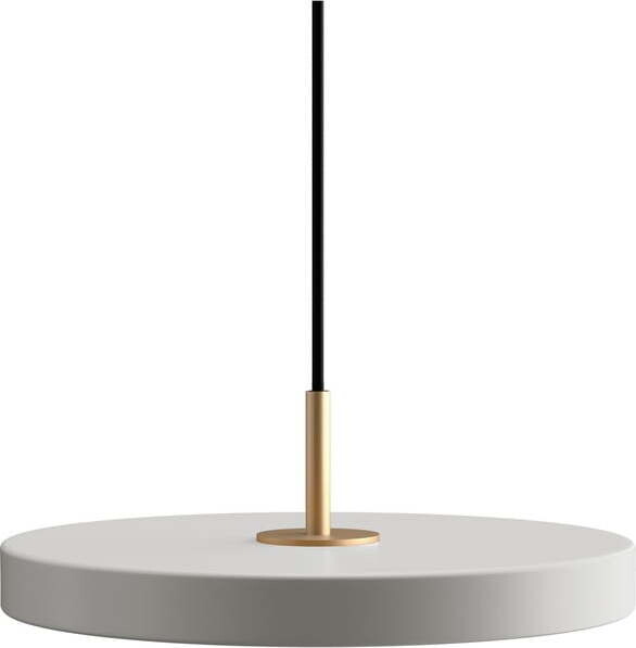 Světle šedé kovové LED stmívatelné závěsné svítidlo s kovovým stínidlem ø 31 cm Asteria Plus – UMAGE