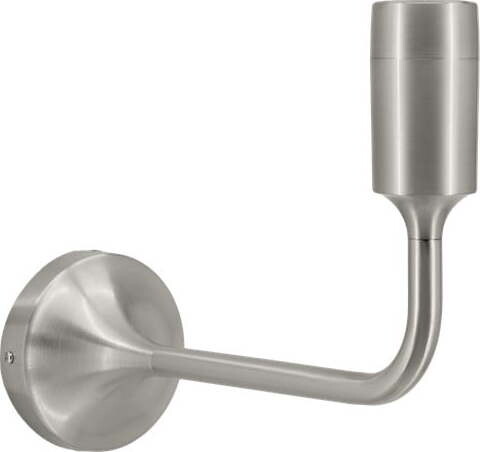 Kovové nástěnné svítidlo bez stínidla ve stříbrné barvě Santé – UMAGE