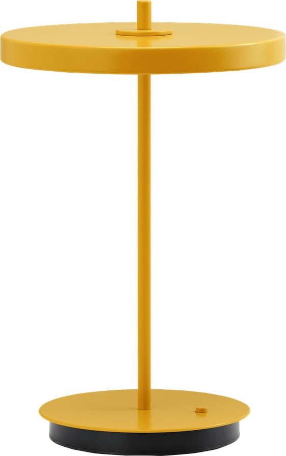 Žlutá kovová LED stolní lampa s kovovým stínidlem (výška 31 cm) Asteria Move – UMAGE