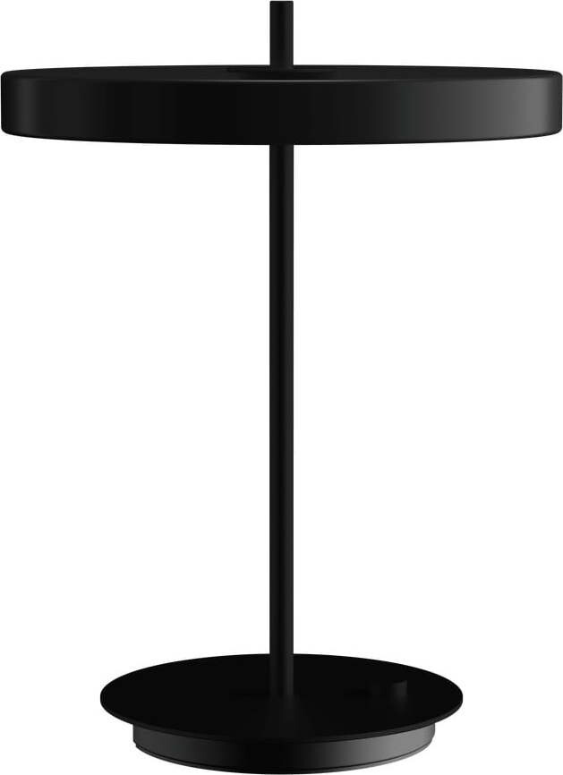 Černá kovová LED stmívatelná stolní lampa s kovovým stínidlem (výška 41,5 cm) Asteria Table – UMAGE
