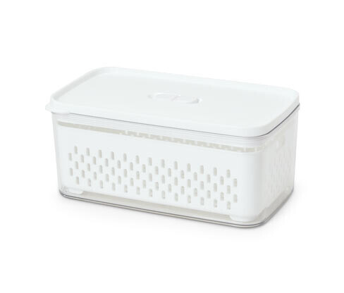 Tchibo - Dóza na potraviny se sítkovou vložkou - barva: bílá